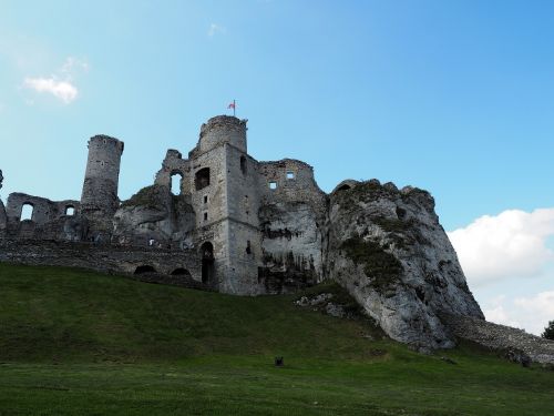 the ruins of the castle poland