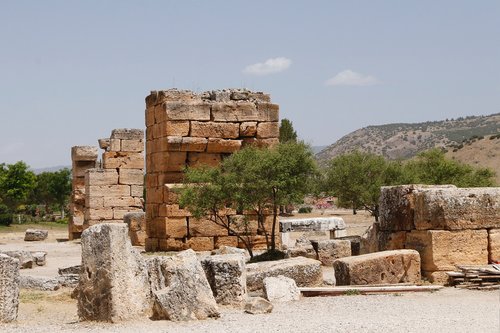 the ruins of the  historical  stone