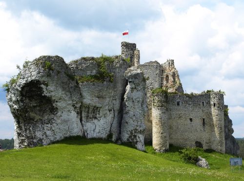 the ruins of the gmina mirów castle old