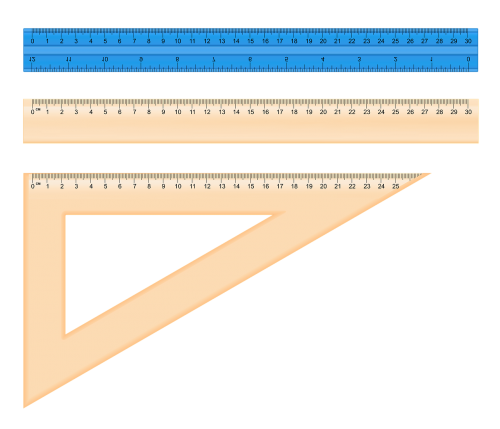 the ruler setsquare centimeter