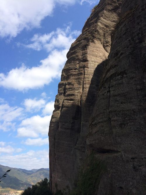 the scenery mountain blue sky