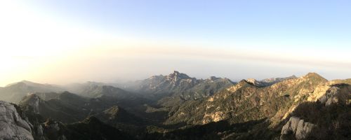 the scenery taishan mountain shandong