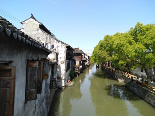 the scenery river the ancient town