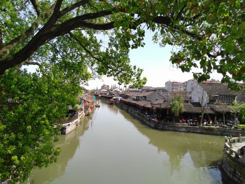 the scenery river the ancient town