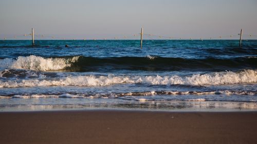 the sea beach the waves