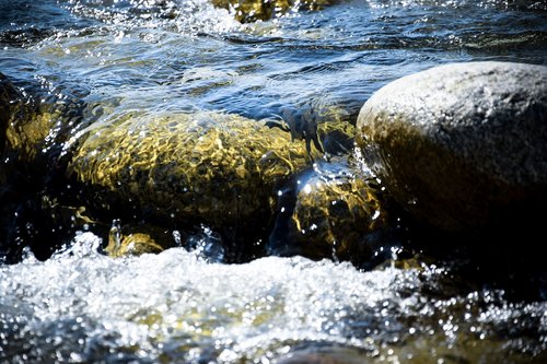 the stones  water  flowing