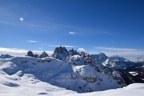 the three peaks of lavaredo landscape alpine