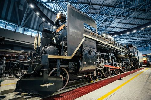 the tokyo railway museum train steam locomotive