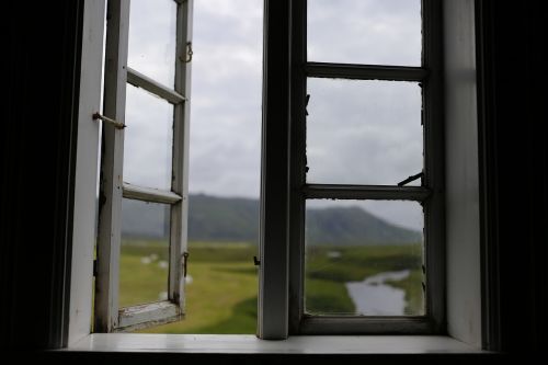 the view through the window iceland mountain landscape