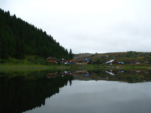 the village of kyn the chusovaya river perm krai