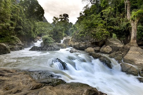 the waterfall  top college  vietnam
