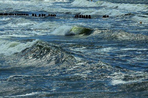 the waves  sea  landscape