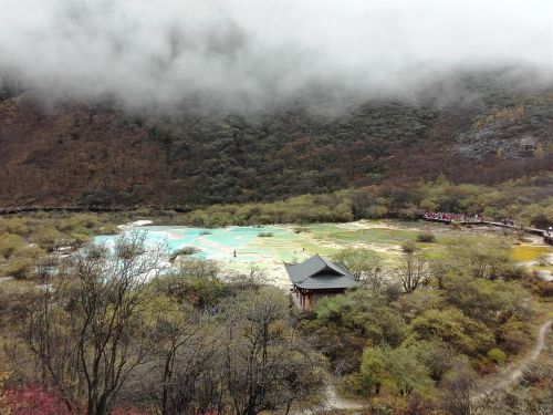 the yellow dragon five color pool sichuan