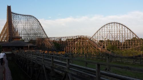 theme park roller coaster ride