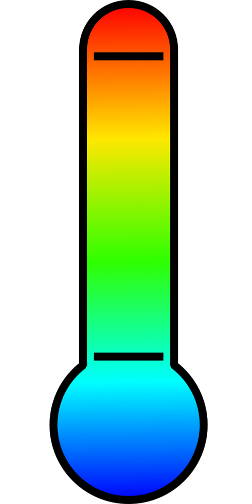 thermometer temperature rainbow