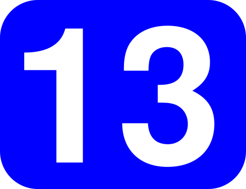 thirteen number rounded
