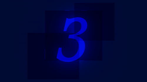 three 3 number