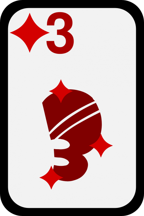 three diamonds cards
