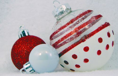 Three Christmas Tree Ornaments