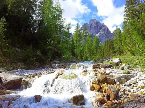 three zinnen water south tyrol