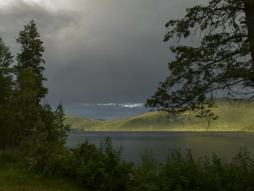 thunderstorm dark clouds