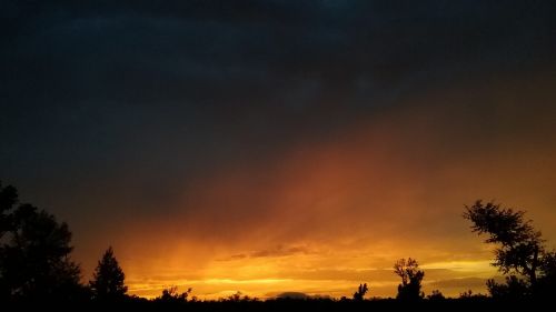 thunderstorm sunset georgia