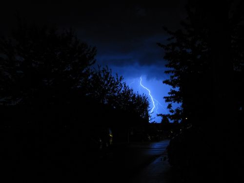 thunderstorm flash flash of lightning