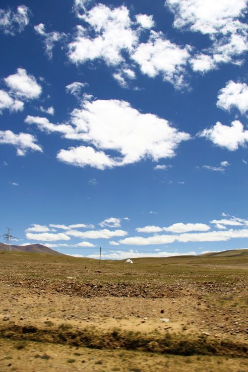 tibet the scenery sky