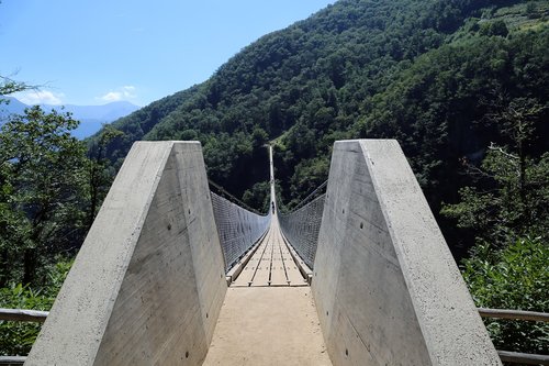 ticino  switzerland  suspension bridge