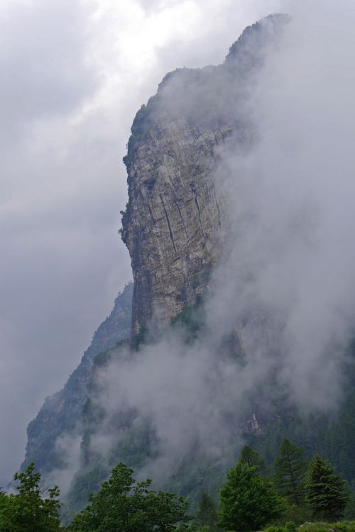 ticino landscape fog