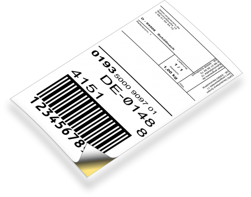 ticket label parcel