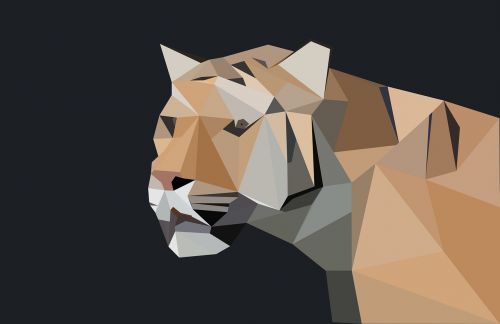 tiger low poly predator