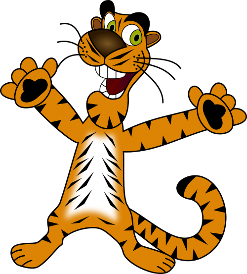 tiger happy euphoric