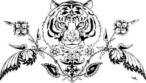 tiger animal decoration
