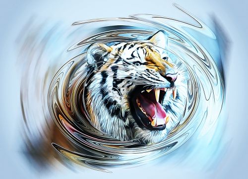 tiger animal art