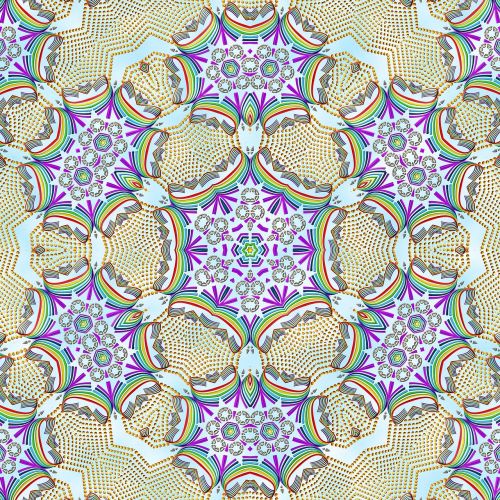 tile ornament kaleidoscope