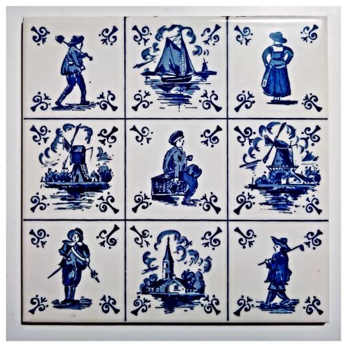 tile motive from holland delft