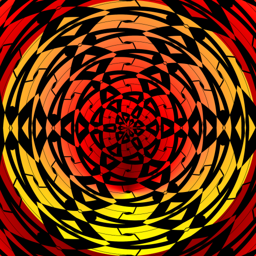 tile pattern red