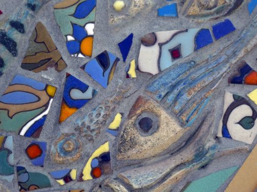 Tile Mosaic Of Fish