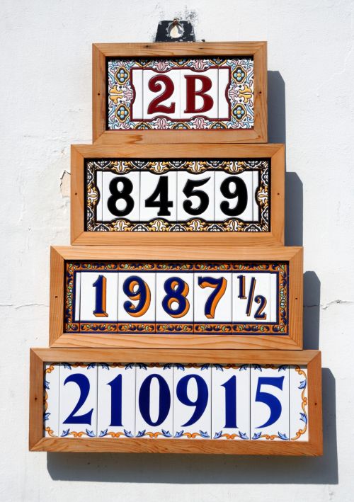 Tile Numbers For Sale