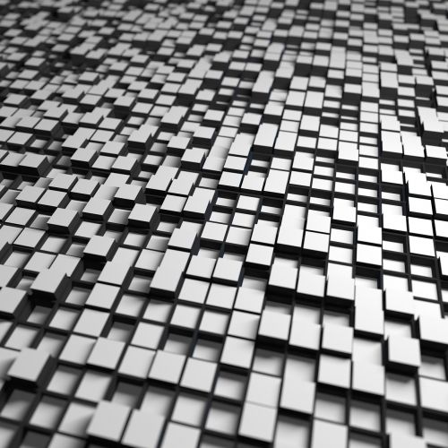 tiles cubes black