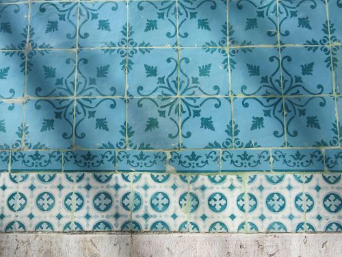 tiles turquoise pattern