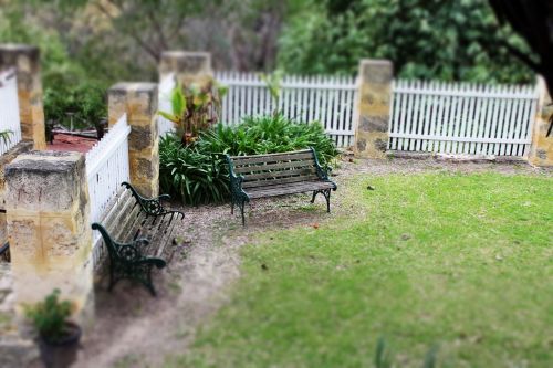 bench garden park