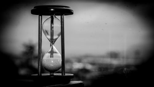 time clock hourglass