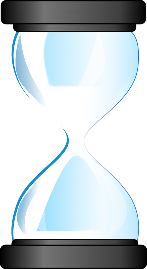 time glass measuring hour