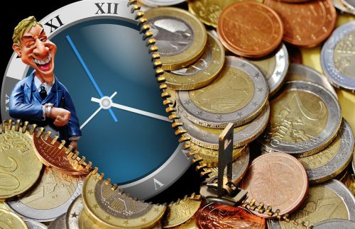 time is money businessman euro