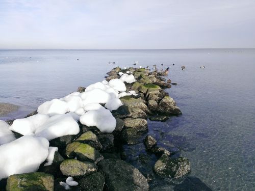 timmendorfer-strand baltic sea winter