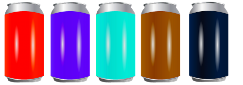tin drink cans