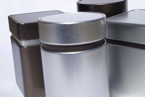 tin can storage jar metal cans