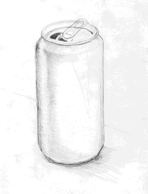 tin can sketch pencil box